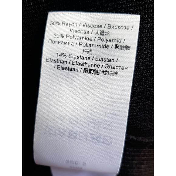 GANNI Ribbed Knit Cutout Midi Sweater Dress Black Size Small - Picture 9 of 10